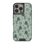 Leo - iPhone 16 Pro Case, Elite Dark (MagSafe) / Silver / Turquoise
