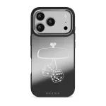 City Lights - iPhone 17 Pro Case, Elite Mirror Dark (MagSafe) / Silver