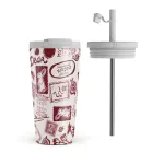 Bookmark - Travel Mug, 500 ml / Flap & Straw Set