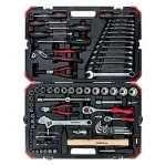Gedore Red tool and socket set 1/4 "+ 1/2", 100-piece, tool set&nbsp;(red /