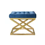 Pouf Hanah Home Capraz, kuld Sinine, 50 x 42 x 40