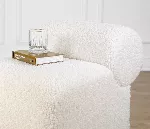 Pouf Hanah Home Monlik, valge, 45 x 56 x 60