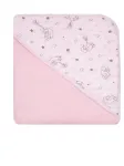 Bathing cover - 650 - TERRY - MINKY - size 80x80 - PINK