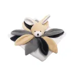Toy Blanket - 94291 - MILUŚ -  BUNNY with heart shape nose - GREY- size 25 cm