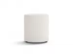 Boucle Pouf, "Dia", 1 Seat, 40x40x45, White