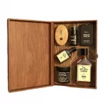 HISKIN_SET Gentleman Classic Whisky Body Wash, Hair & Beard Shampoo 3in1 Apple 330ml + Whisky Body Wash, Hair & Beard Shampoo 3in1 Fire 100ml + Antibacterial Spray 30ml + Beard Oil 30ml + Beard & Hair Pomade