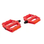 BMX-pedaalid 9/16" // plastikust (punased)