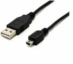 Cable USB 2.0 A-B Mini black 1,0m
