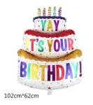 102x62cm Folio balloon Happy Birthday Cake
