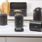BW13731EU7 Pebble 4-Piece Countertop Set Charcoal