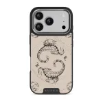 Scorpio - iPhone 17 Pro Case, Elite Dark (MagSafe) / Silver / Nude