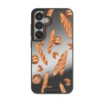 No Crumbs - Samsung Galaxy S25 Case, Elite Mirror Dark (Magnetic) / Gold