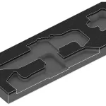 Wera 9840 foam insert for L-key set 1 (black/grey, for Tool Rebel work