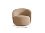 Swivel Velvet Armchair, "Savona", 1 Seat, 86x83x76.5 Made in Europe
