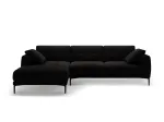 Left Velvet Sofa, "Lazio", 3 Seats, 291x174x86 Made in Europe