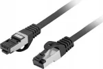 Lanberg Patchcord S/FTP kat.8.1 1m LSZH CU fluke passed czarny