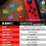 MicroSD 1 TB UHS-I U3 V30 A2 Gaming Rouge