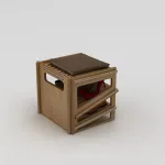 Kingakapp, Hanah Home, naturaalne puit, 44 x 42 x 44