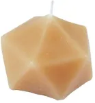 Candle Origami beige 7x7x7cm
