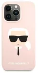 "KLHCP13LSLKHP Liquid Silicone Karl Head Case iPhone 13 Pro" Pink
