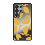 Lemon Tart - Samsung Galaxy S25 Ultra Case, Elite Mirror Dark (Magnetic) / Silver