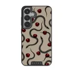 Sinful - Samsung Galaxy S25 Case, Elite Dark (Magnetic) / Silver