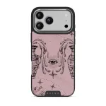 Aquarius - iPhone 17 Pro Max Case, Elite Dark (MagSafe) / Silver / Pink