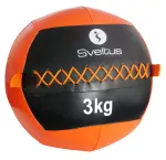 Raskuspall SVELTUS Wall Ball 3 kg, D35 cm, oranž/must, viskamiseks