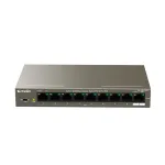 Tenda TEF1109P-8-102W v&otilde;rgukommutaator Fast Ethernet (10/100) Toide Etherneti kaudu (PoE) Metallkorpusega