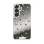 Honeycomb - Samsung Galaxy S25 Case, Elite Mirror Light (Magnetic) / Silver