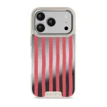 Pomegranate - iPhone 17 Pro Case, Elite Mirror Light (MagSafe) / Silver
