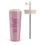 Read Me - Travel Mug, 700 ml / Flap & Straw Set