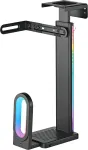 &bdquo;Ultradesk&ldquo; arvutialus &bdquo;Ultradesk FLANK&ldquo; &ndash; lauale kinnitatav arvutialus, RGB, must