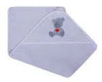Bathing cover - 217 - TERRY - HAFT -TEDDY BEAR - size 100x100 - GREY