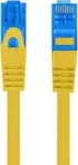 Patchcord cat.6A S/FTP LSZH CCA 0.5m kollane Fluke Approved Lanberg
