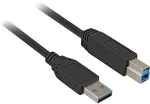 "Kaabel USB 3.0 StA-StB 3.0m schwarz"