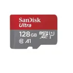 "128 GB SanDisk Ultra microSDXC 140MB/s + adapter".