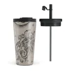 Virgo - Travel Mug, 500 ml / Flap & Straw Set / Nude