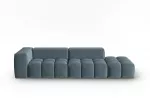 Velvet Right Modular Sofa, "Verona", 4 Seats, 265x85x70 Made in Europe