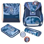 Herlitz UltraLight Plus TechMech koolikottide komplekt poistele, pol&uuml;ester, sinine, oranž