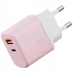 &bdquo;Bazic GoPort Velox&ldquo; USB-C/USB-A GaN 35 W laadimiskomplekt, roosa