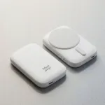 &bdquo;Bluestar&ldquo; v&auml;lisakku, mis on &uuml;hilduv &bdquo;MagSafe&ldquo;-ga &ndash; &bdquo;Blue Star Slim DG-P8&ldquo;, 15 W, 5000 mAh, valge