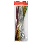 Karvatraat College 30cm x 6mm 30tk metallik assortii