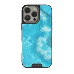 Ocean Waves - Blue iPhone 16 Pro Max Case, Elite Dark (MagSafe) / Silver