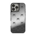 Coquette - iPhone 16 Pro Case, Elite Mirror Dark (MagSafe) / Silver