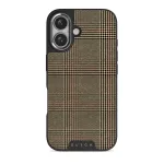 Favorite Coat - Plaid iPhone 16 Case, Elite Dark (MagSafe) / Silver