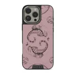 Scorpio - iPhone 16 Pro Case, Elite Dark (MagSafe) / Silver / Pink