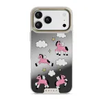 Cloud Hopping - iPhone 17 Pro Max Case, Elite Mirror Light (MagSafe) / Gold
