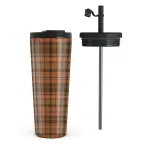 Autumn Plaid - Travel Mug, 700 ml / Flap & Straw Set