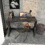 &Otilde;ppelaud, Hanah Home, must, 120 x 75 x 60, cm